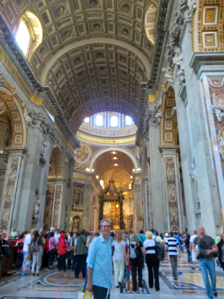 Michelangelo's dome in Saint Peter's Basilica