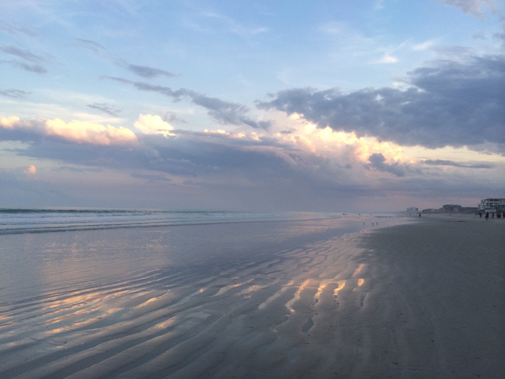 Cocoa Beach at sunset 