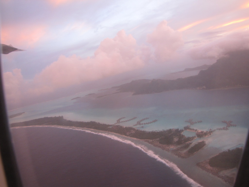 Another view of Bora Bora from the plane