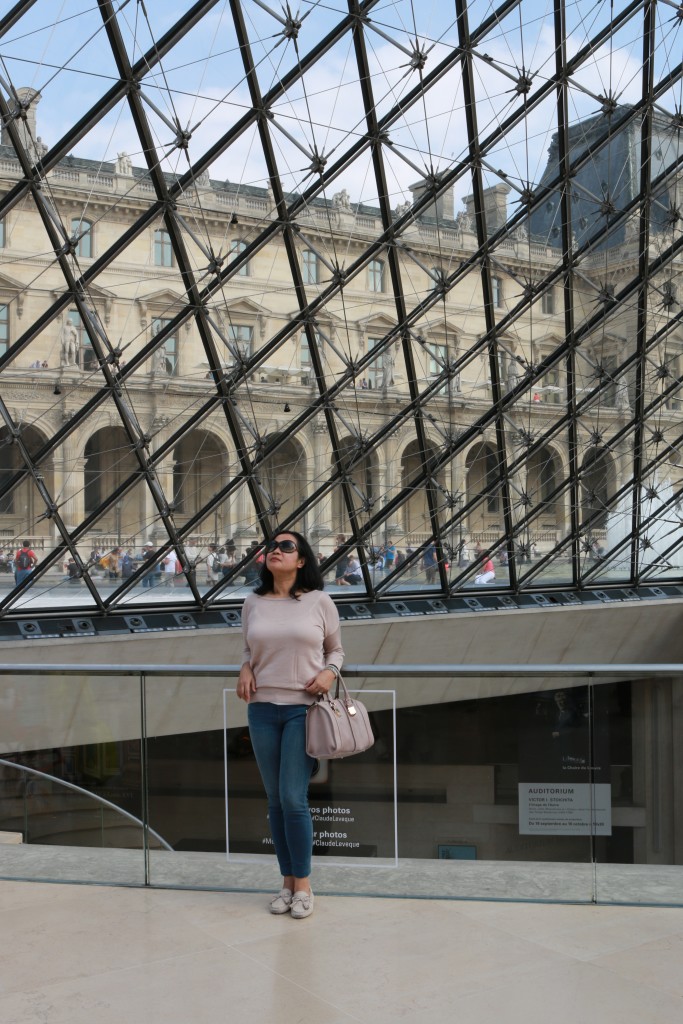 Inside the pyramid