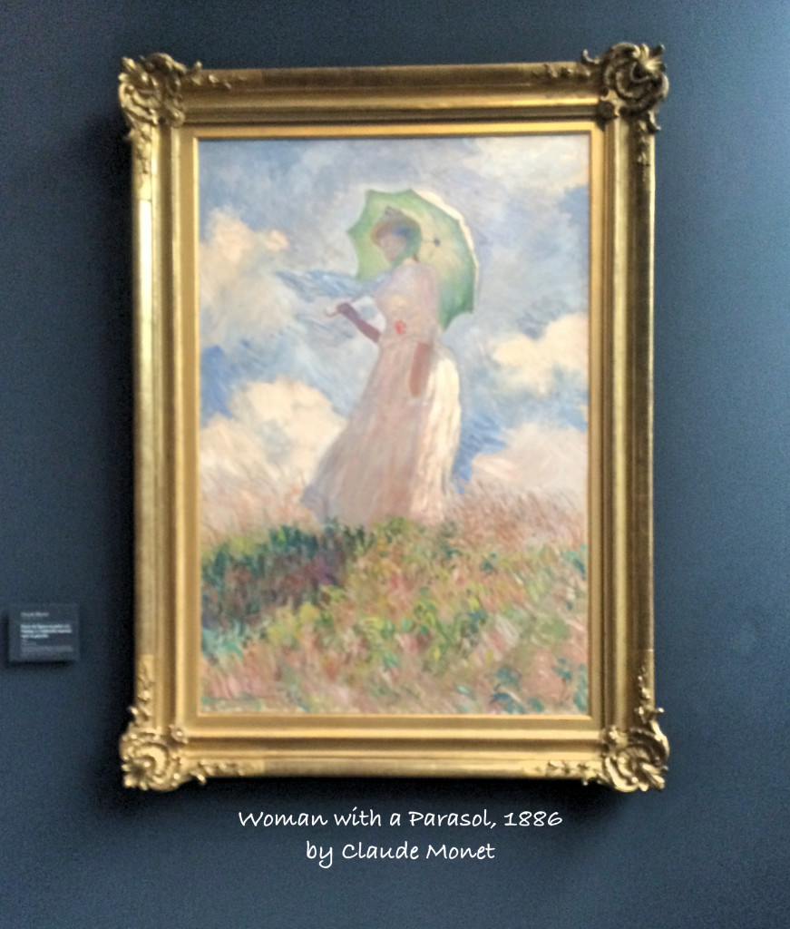 Woman with a Parasol by Monet