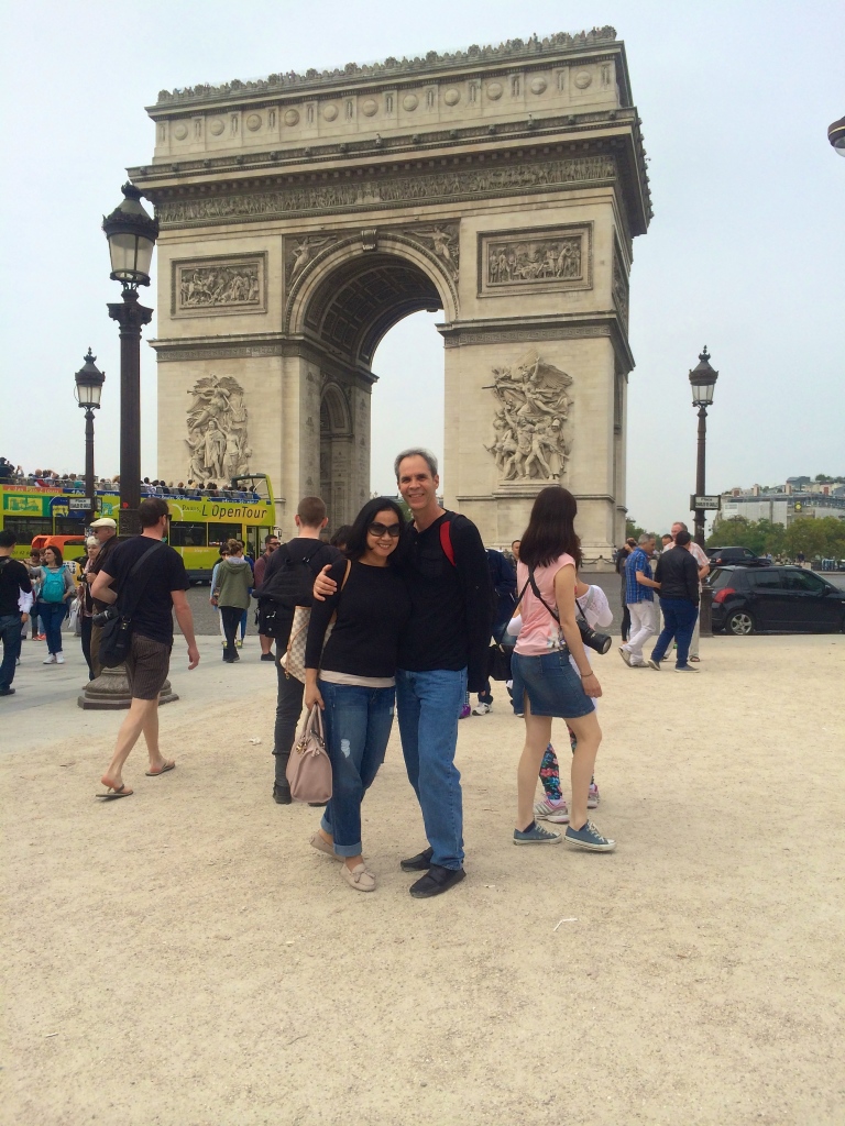 A pose in front of the Arc
