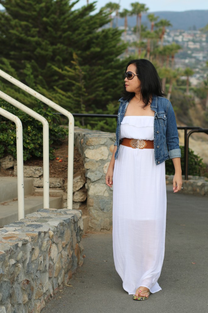 white maxi dress