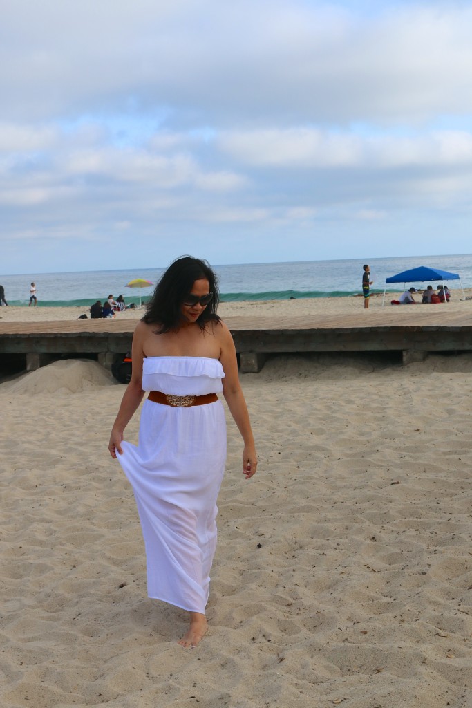 white maxi dress