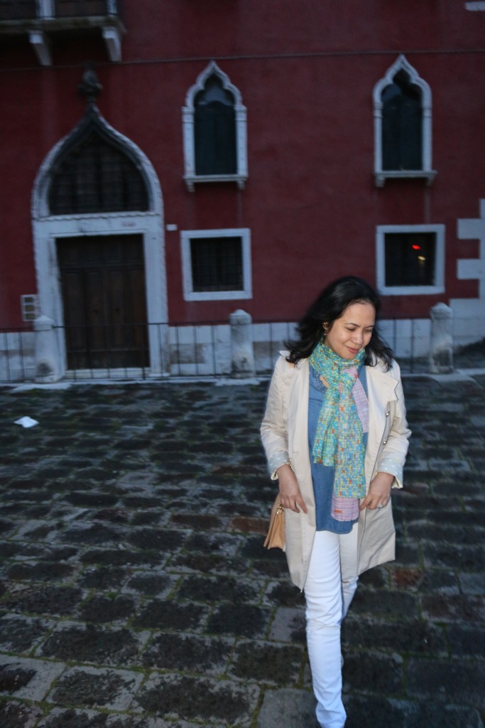 Red building in Venice