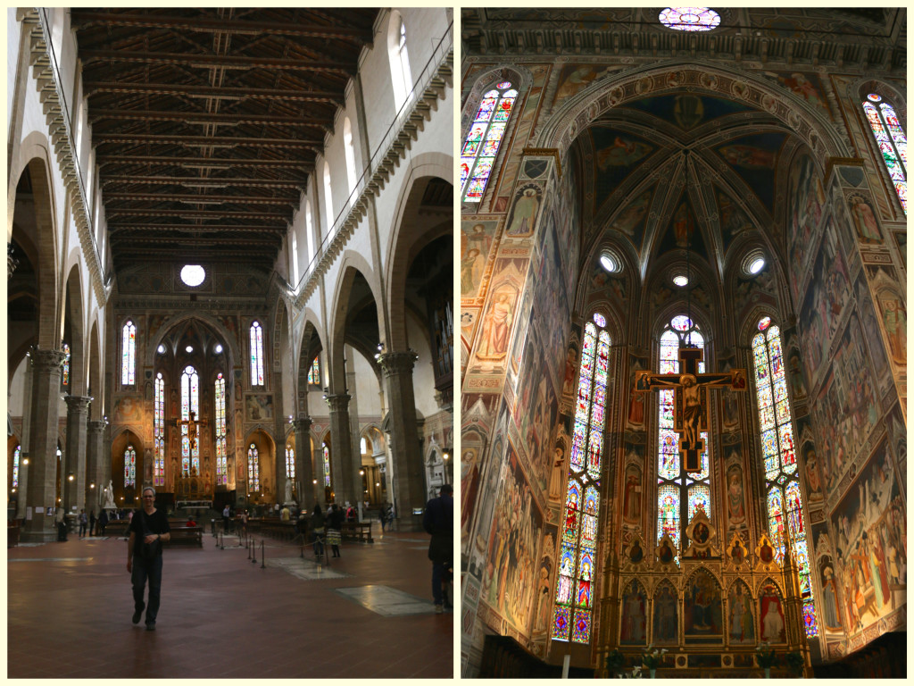 inside Santa Croce church