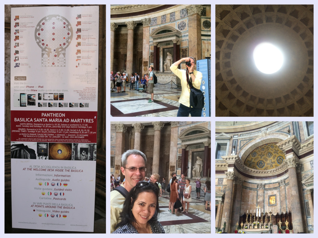 admiring the Pantheon