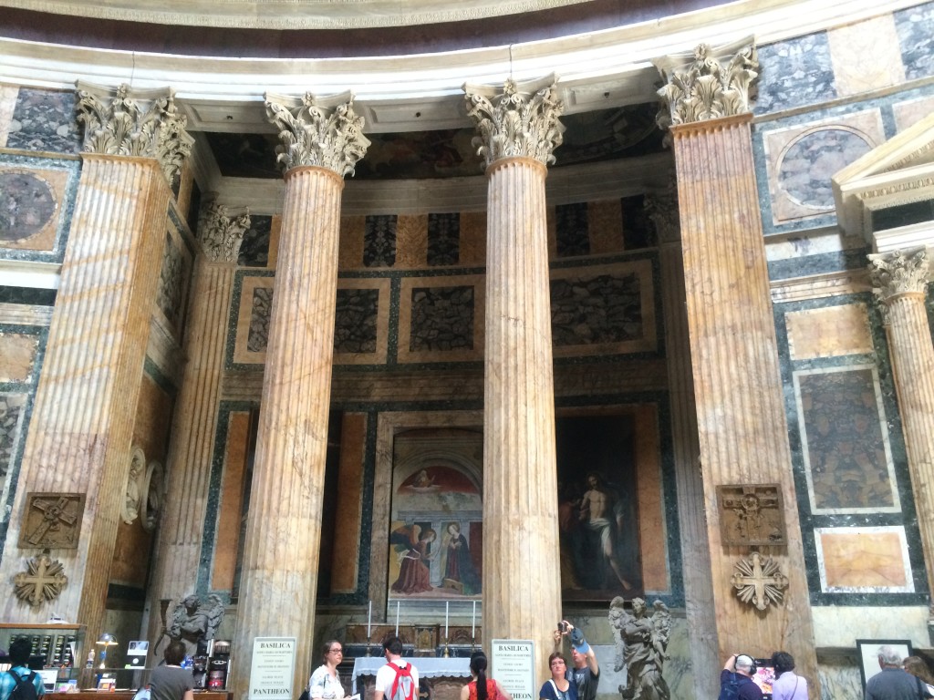 Columns inside the Pantheon