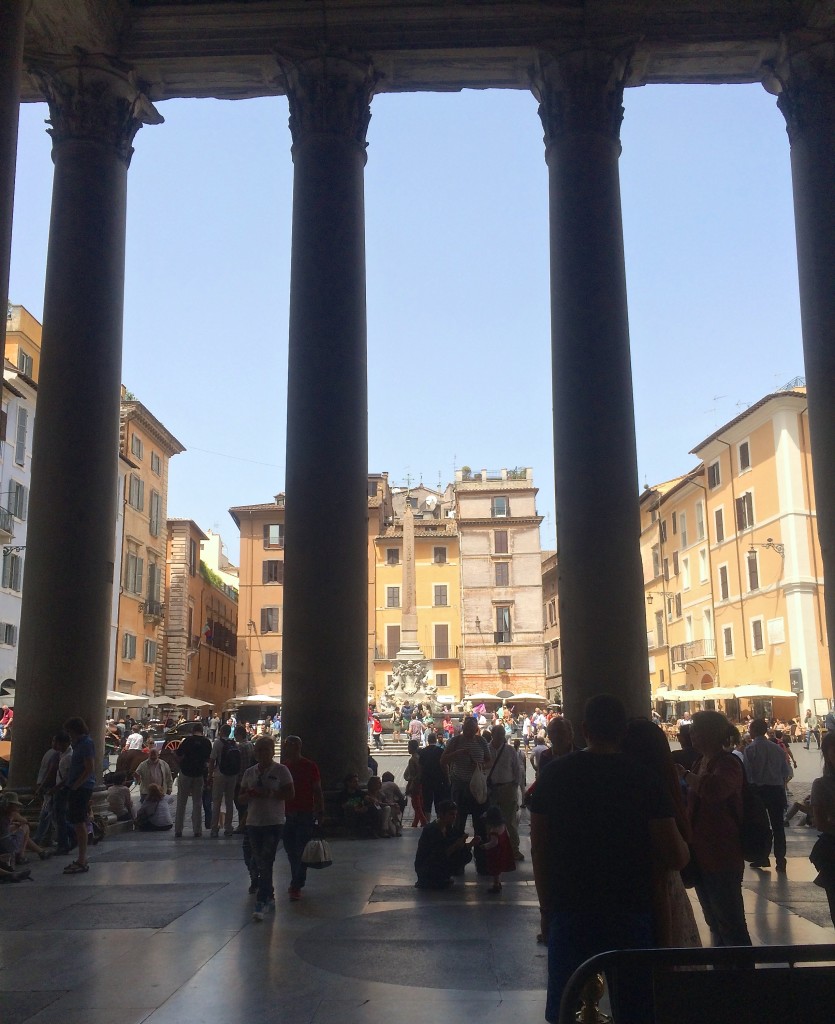 view from inside the Pantheon