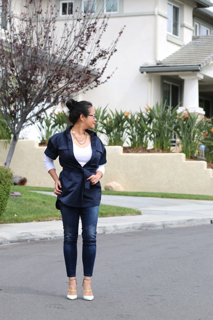 Dark blue outfit