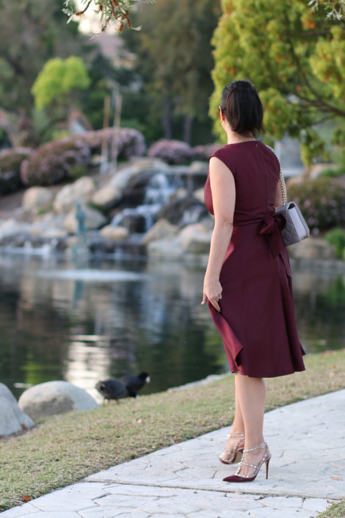 Kasper burgundy dress