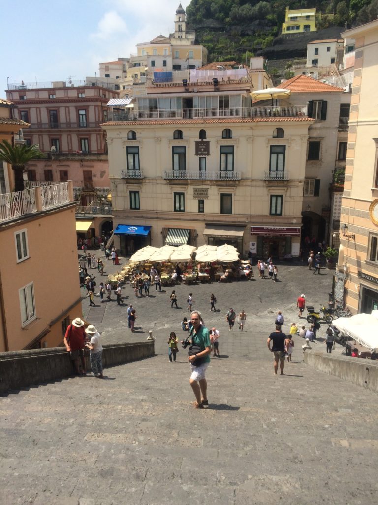 The view of the piazza from the cathedral