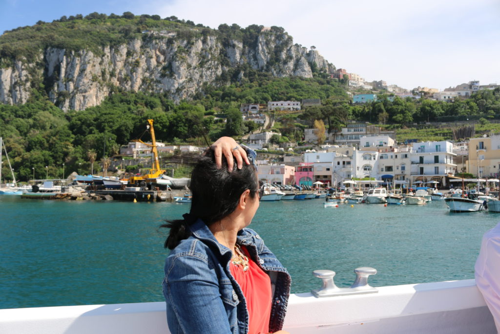 boat trip in Capri