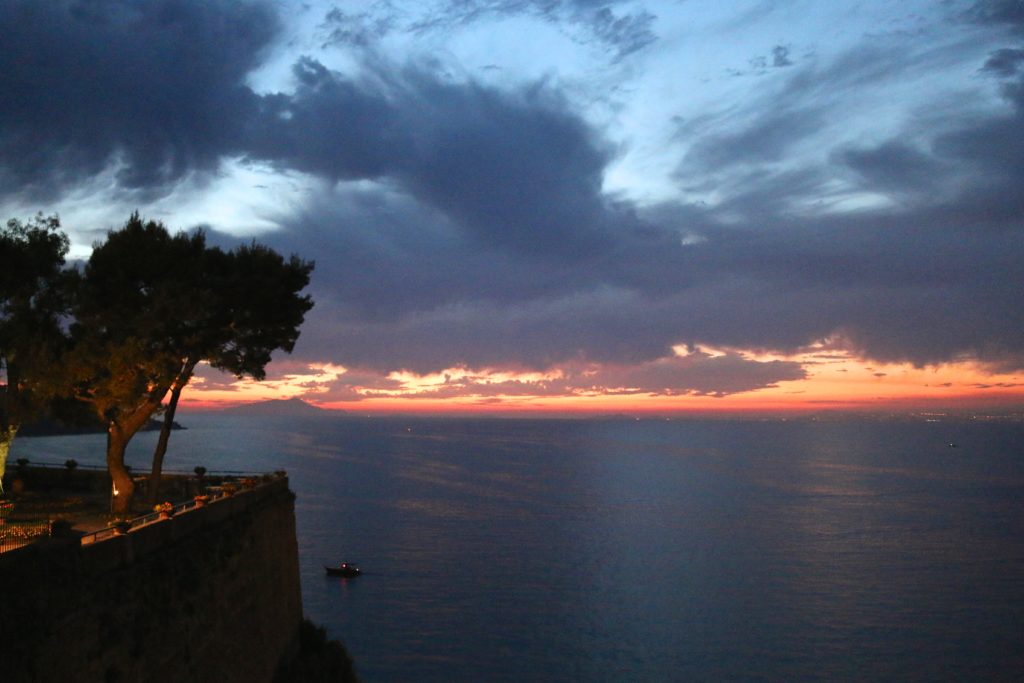 sunset in Sorrento