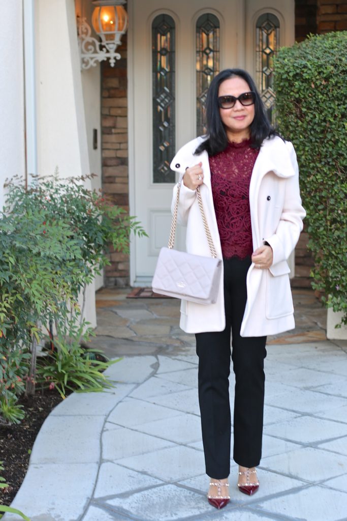 Pink and Burgundy Outfit