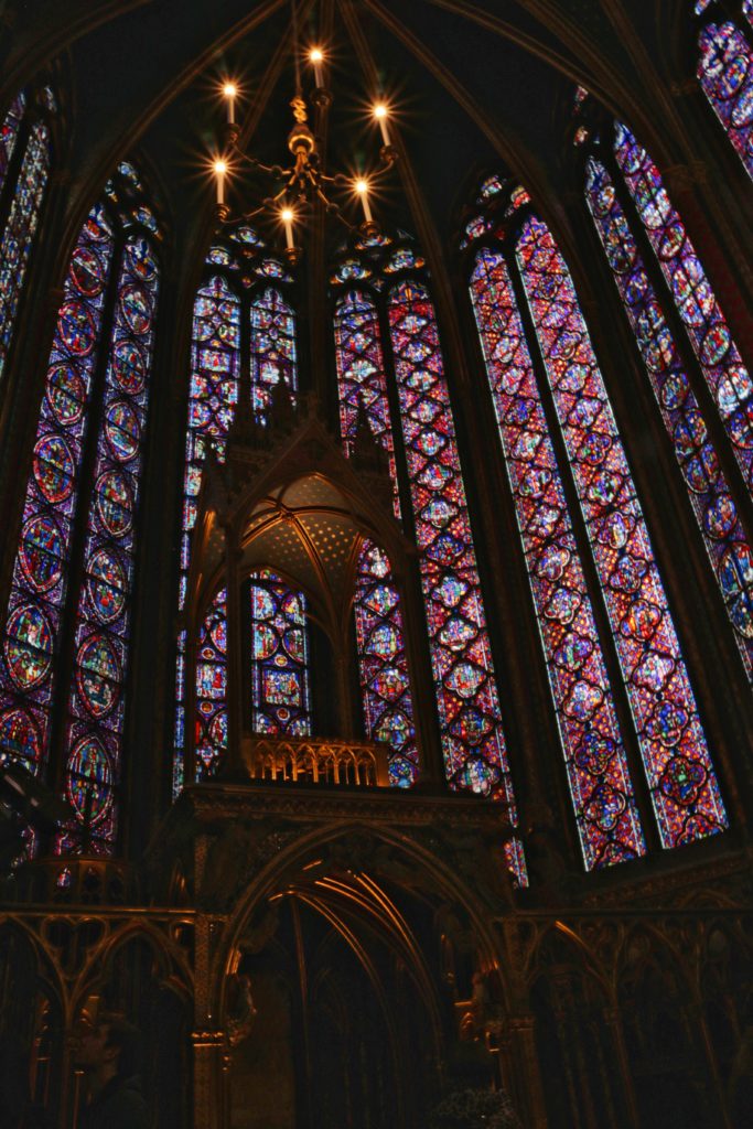 Stained glass windows in Sainte-Chapelle